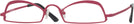 Unique Matte Cranberry Goo Goo Eyes 915 Single Vision Half Frame View #1