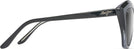 Cat Eye Gloss Black Fade/Grey Lens Maui Jim Lotus 827 View #3