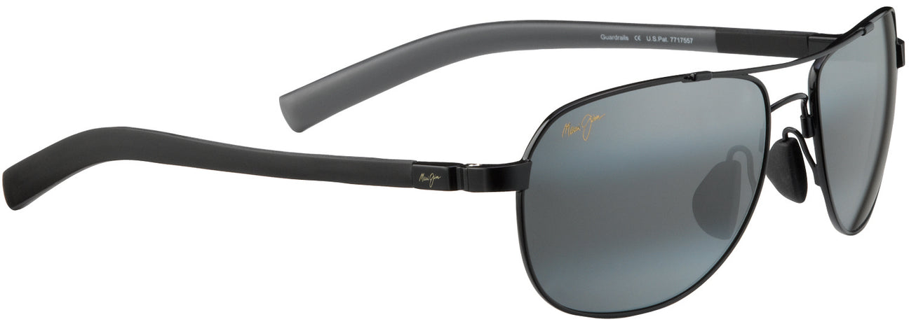Silver w/ Blue/Grey Lens Maui Jim Guardrails 327