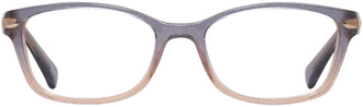 Coach 6065 Single Vision Full Readers. Color: Shimmer Violet Peach Gradient