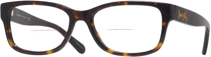 Square Dark Tortoise Coach 6133L Bifocal View #1