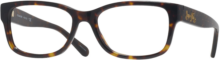 Square Dark Tortoise Coach 6133L Progressive No Line Bifocal View #1