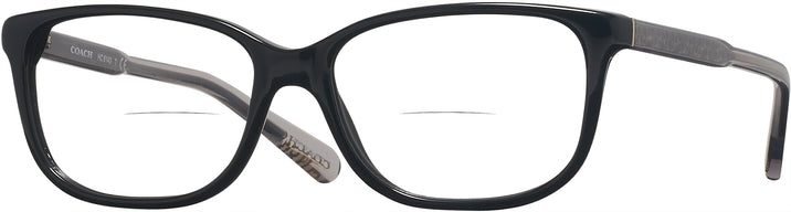 Square Black Coach 6143 Bifocal View #1