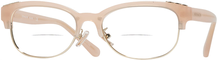 ClubMaster Milky Pink Coach 6157 Bifocal View #1