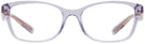 Rectangle Transparent Violet Coach 6181 Single Vision Full Frame View #2