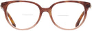Round Peach Tortoise Gradient Coach 6182 Bifocal View #2