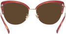 Cat Eye Burgundy/shiny Rose Gold Coach 7110 Progressive No Line Reading Sunglasses View #4