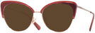 Cat Eye Burgundy/shiny Rose Gold Coach 7110 Progressive No Line Reading Sunglasses View #1