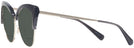 Cat Eye Black/shiny Light Gold Coach 7110 Bifocal Reading Sunglasses View #3