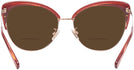 Cat Eye Burgundy/shiny Rose Gold Coach 7110 Bifocal Reading Sunglasses View #4