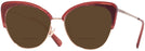 Cat Eye Burgundy/shiny Rose Gold Coach 7110 Bifocal Reading Sunglasses View #1