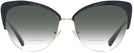 Cat Eye Black/shiny Light Gold Coach 7110 w/ Gradient Bifocal Reading Sunglasses View #2