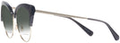 Cat Eye Black/shiny Light Gold Coach 7110 w/ Gradient Bifocal Reading Sunglasses View #3
