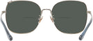 Oversized,Square Shiny Light Gold Coach 7133 Bifocal Reading Sunglasses View #4