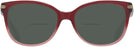 Square SHIMMER BURGUNDY PINK GRADIENT Coach 8132 Bifocal Reading Sunglasses View #2