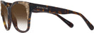 Oversized,Square Dark Tortoise Coach 8244 w/ Gradient Bifocal Reading Sunglasses View #3