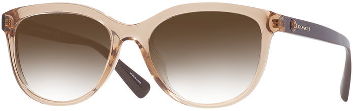 Square  Coach 8285U Progressive No Line Reading Sunglasses with Gradient View #1