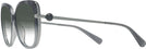 Oversized Grey Tortoise Coach 8320 Bifocal Reading Sunglasses with Gradient View #3