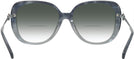 Oversized Grey Tortoise Coach 8320 Bifocal Reading Sunglasses with Gradient View #4
