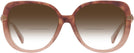 Oversized Peach Tortoise Coach 8320 Bifocal Reading Sunglasses with Gradient View #2