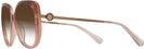 Oversized Peach Tortoise Coach 8320 w/ Gradient Bifocal Reading Sunglasses View #3