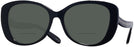 Oversized Black Coach 8322 Bifocal Reading Sunglasses View #1