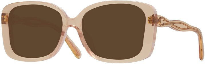 Oversized Transparent Blush Coach 8334U Progressive No Line Reading Sunglasses View #1