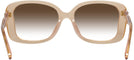 Oversized Transparent Blush Coach 8334U w/ Gradient Progressive No Line Reading Sunglasses View #4