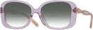 Oversized Transparent Lilac Coach 8334U w/ Gradient Bifocal Reading Sunglasses View #1