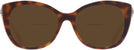Cat Eye Tortoise/transparent Beige Coach 8365U Bifocal Reading Sunglasses View #2