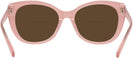 Cat Eye Milky Pink/transparent Pink Coach 8365U Bifocal Reading Sunglasses View #4