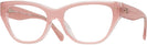 Cat Eye Milky Pink/transparent Pink Coach 8370U Computer Style Progressive View #1