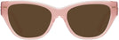 Cat Eye Milky Pink/transparent Pink Coach 8370U Progressive No Line Reading Sunglasses View #2