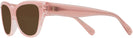 Cat Eye Milky Pink/transparent Pink Coach 8370U Progressive No Line Reading Sunglasses View #3