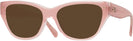 Cat Eye Milky Pink/transparent Pink Coach 8370U Progressive No Line Reading Sunglasses View #1