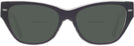 Cat Eye Black/transparent Grey Coach 8370U Bifocal Reading Sunglasses View #2