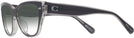 Cat Eye Black/transparent Grey Coach 8370U w/ Gradient Bifocal Reading Sunglasses View #3