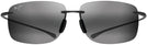 Rectangle Matte Grey/grey Lens Maui Jim Hema 443 View #2