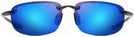 Rectangle Smoke / Blue Hawaii Lens Maui Jim Ho&#39;okipa 407 Bifocal Reading Sunglasses View #2