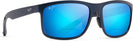 Rectangle Matte Blue/blue Hawaii Lens Maui Jim Huelo 449 Bifocal Reading View #1