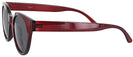 Round Red Audrey Bifocal Reading Sunglasses View #3