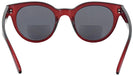 Round Red Audrey Bifocal Reading Sunglasses View #4