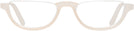 Oval Taupe Acute Pair Single Vision Half Frame View #2