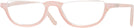 Oval Pink Acute Pair Single Vision Half Frame View #1