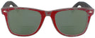 Wayfarer Distressed Red Big Sur Bifocal Reading Sunglasses View #2