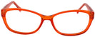 Rectangle Crystal Orange Eye Q Single Vision Full Frame View #2