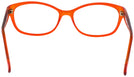 Rectangle Crystal Orange Eye Q Single Vision Full Frame View #4
