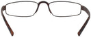 Rectangle Matte Tortoise/Brown Fast Company Single Vision Half Frame View #4