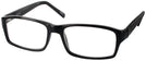 Rectangle Black MBA Progressive No-Lines View #1