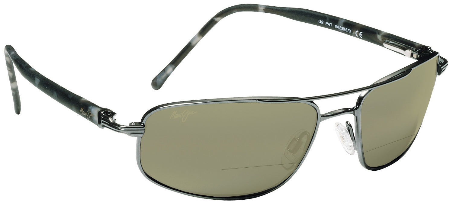Gunmetal / HT Lens Maui Jim Kahuna 162 Bifocal Reading Sunglasses